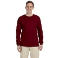 thumbnail image 1 of Fruit of the Loom 4930 HD Cotton 100% Cotton Long Sleeve T-Shirt, Maroon, S, Pack Of 4, Fruit of the Loom Mens T-Shirts, 1 of 1