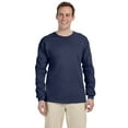 thumbnail image 1 of Fruit of the Loom 4930 HD Cotton 100% Cotton Long Sleeve T-Shirt, Denim, S, Pack Of 6, Fruit of the Loom Mens T-Shirts, 1 of 1