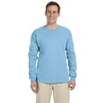 thumbnail image 1 of Fruit of the Loom 4930 HD Cotton 100% Cotton Long Sleeve T-Shirt, Light Blue, XL, Pack Of 7, Fruit of the Loom Mens T-Shirts, 1 of 1