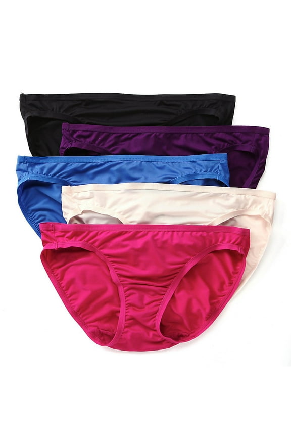 5DMF051 Assorted Microfiber Bikini Panties - 5 Pack