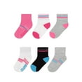 thumbnail image 1 of Fruit Of The Loom Baby Girl Ankle Socks, 6 Pack, 1 of 2