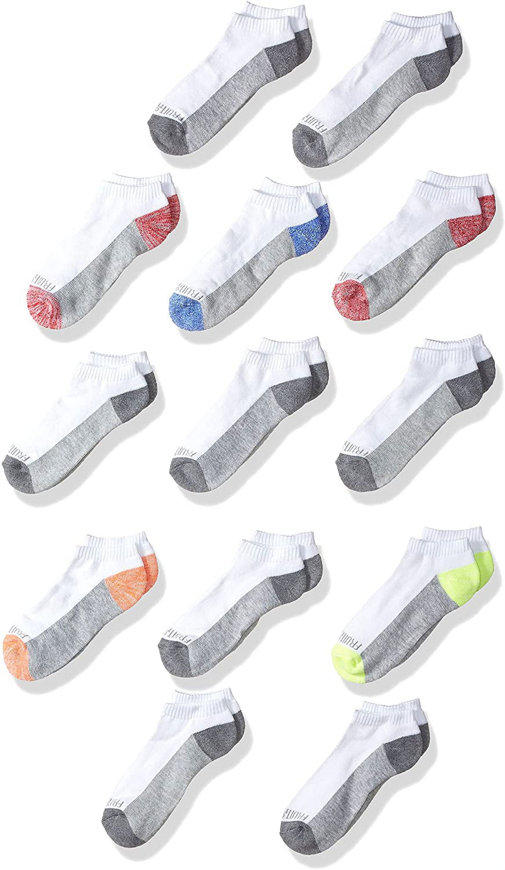 Fruit Of The Loom Boys 12 Pack Cushion No Show Socks - Walmart.com