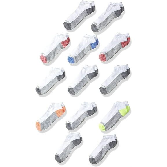 Fruit Of The Loom Boys 12 Pack Cushion No Show Socks