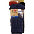 thumbnail image 1 of Fruit Of The Loom Boys 2 Pack Soft Rugged Crew Socks, M, Navy, 1 of 1