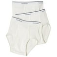 thumbnail image 1 of "Fruit Of The Loom Boys` 3-Pack Full Cut Cotton White Briefs, XS, White", 1 of 3