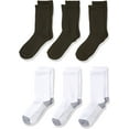 thumbnail image 1 of Fruit Of The Loom Boys 6 Pack Crew Socks, M, Assorted, 1 of 1