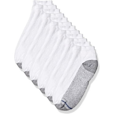 Fruit Of The Loom Boys 6 Pack Cushioned Ankle Socks, M, White