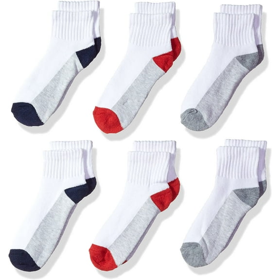 Fruit Of The Loom Boys 8 Pack Ankle Socks