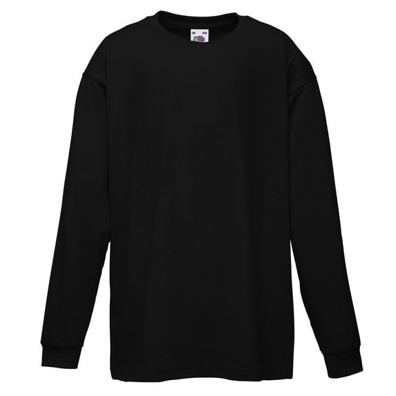 Fruit Of The Loom Boys/Girls Valueweight Long Sleeve T-Shirt (Pack of 2)