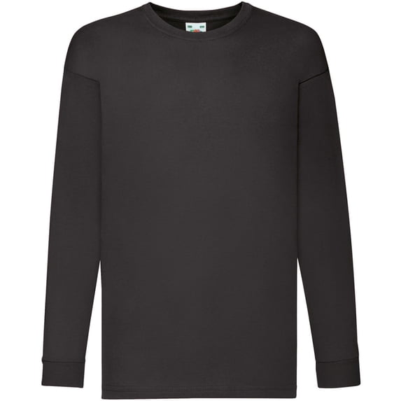 Fruit Of The Loom Boys/Girls Valueweight Long Sleeve T-Shirt