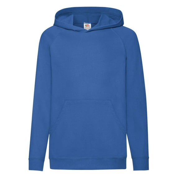 Fruit Of The Loom Childrens Lightweight Hooded Sweatshirt / Hoodie