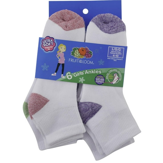 Fruit Of The Loom Fol P6 Open Pack Ankle