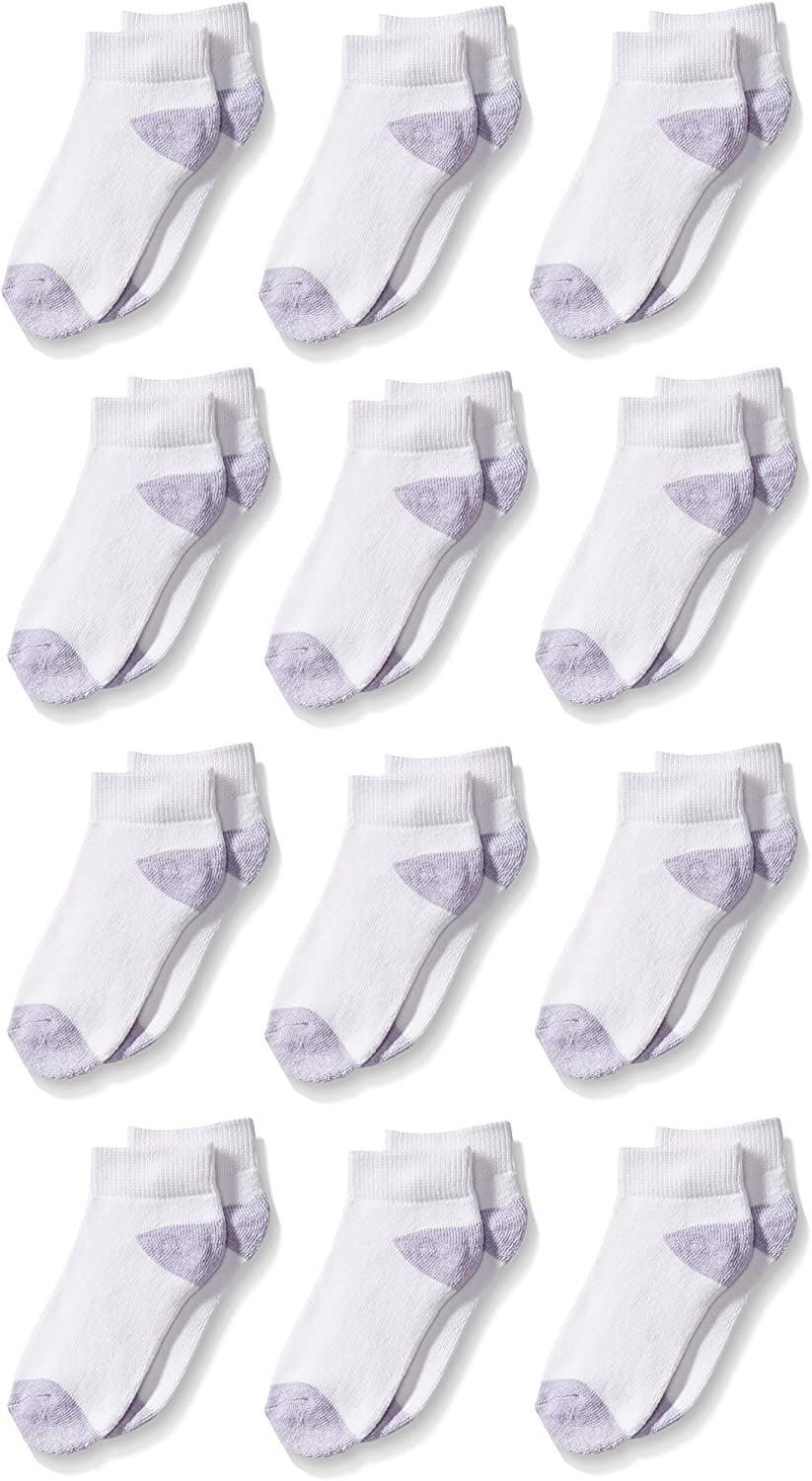 Fruit Of The Loom Girls 12 Pack Low Cut Socks - Walmart.com
