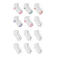 thumbnail image 1 of Fruit Of The Loom Girls Ankle Socks, 10+2 Bonus Pack, 1 of 4