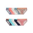 thumbnail image 1 of Fruit of the Loom Girls Assorted Cotton Bikini 10 Pack, 6, Assorted, 1 of 4