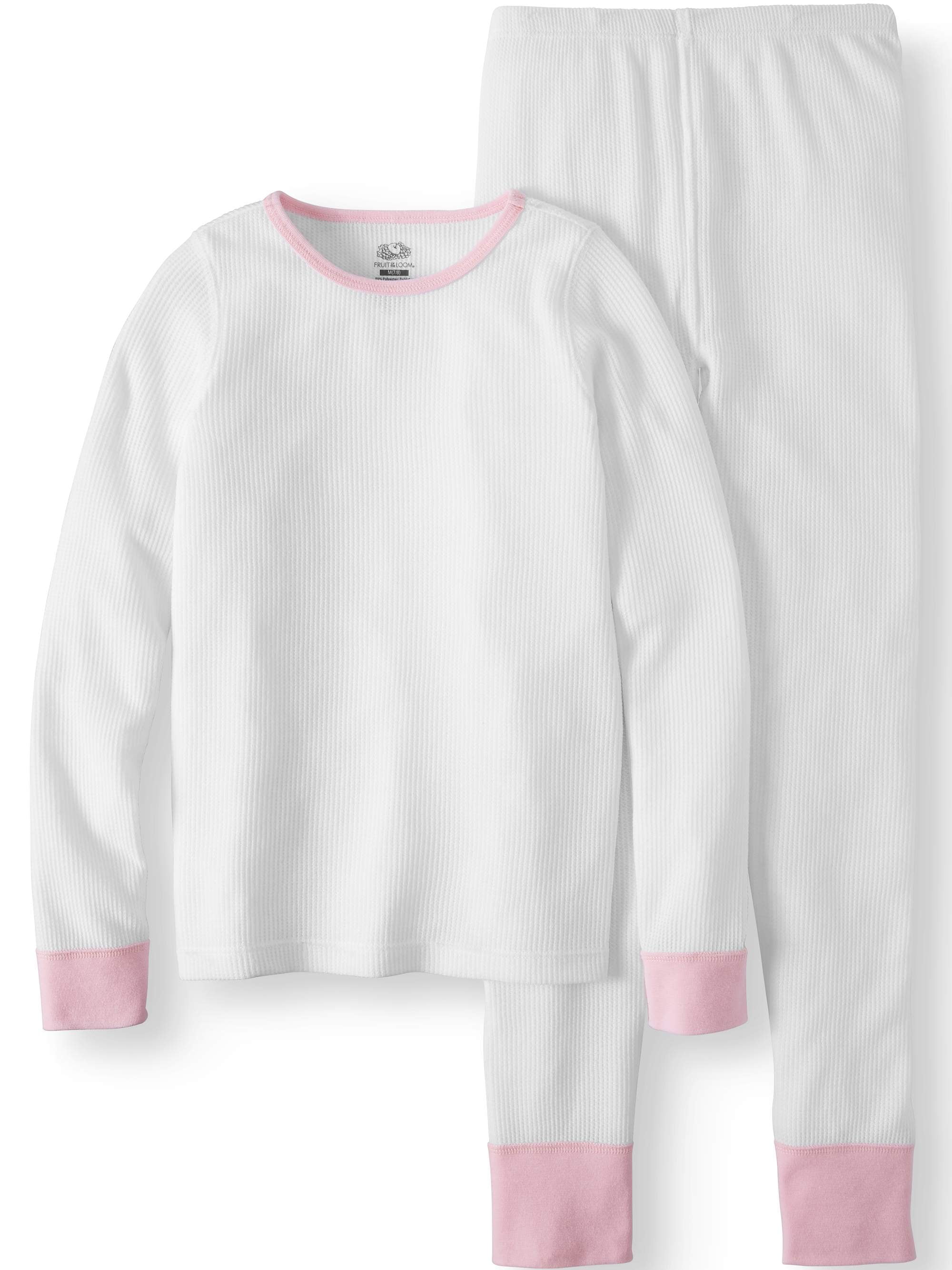 Fruit Of The Loom Girls Soft Waffle Thermal Underwear Set (Little Girls & Big Girls)