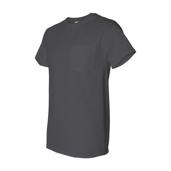 Adult HD Cotton™ Pocket T-Shirt - CHARCOAL GREY - L