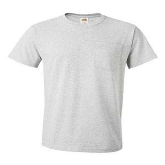 Fruit Of The Loom Hd Cotton Adult Pocket Tee 3930P