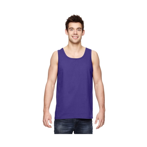 Fruit of the Loom 39TKR Adult Cool & Dry HD Cotton Tank Top, XL, Purple