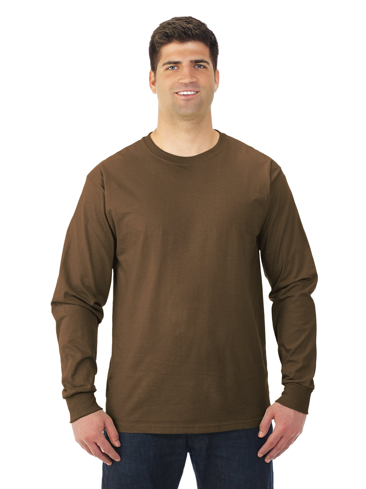 Fruit Of The Loom Men Crewneck Long Sleeve TShirts