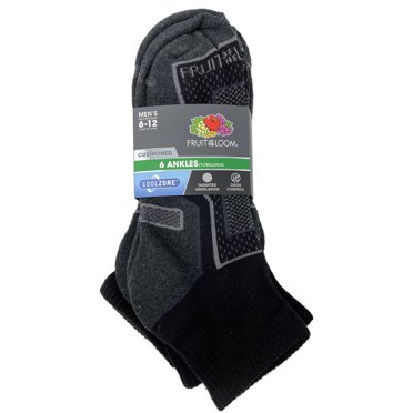 Fruit of the Loom Men's Workgear Cushioned Crew Socks, 10 Pair Pack ...