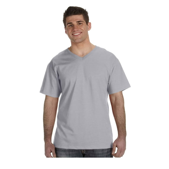 Fruit Of The Loom Men's 1X1 Rib Collar V-Neck T-Shirt, Style 39VR