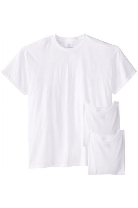 Men's 3-Pack Breathable Crew T-Shirt (White Ice, Large Tall)