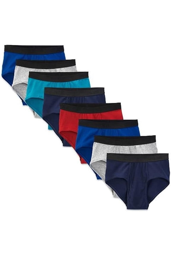 Men's 8-Pack Signature Soft Ring Spun Cotton Briefs Size: Medium (32-34")