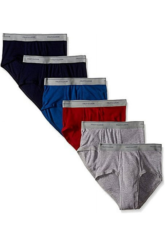 Men's Assorted Fashion Brief(Pack Of 7) (Solids, X-Large (40"-42" Waist))