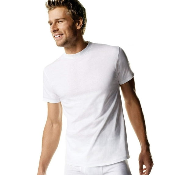 Fruit Of The Loom Men's Crew Neck T-Shirt,White 4 Pack,Medium