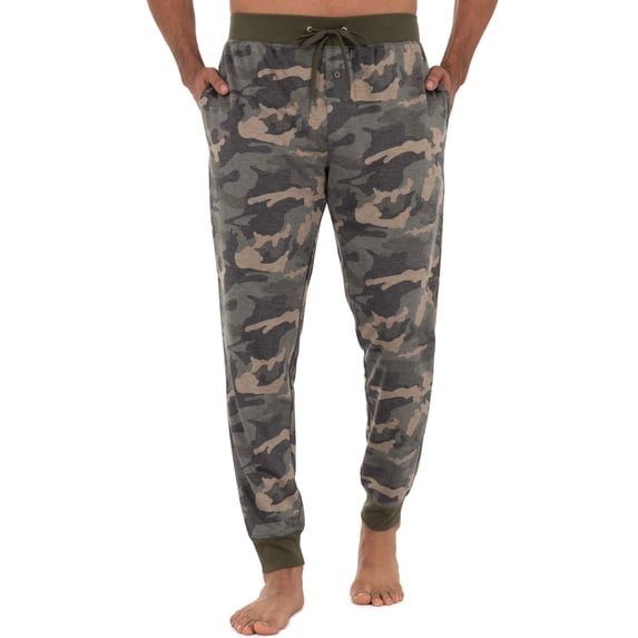 Fruit Of The Loom Men's Knit Poly Rayon Jogger Lounge Pant