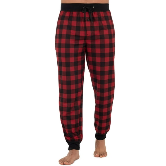 Fruit Of The Loom Men's Knit Waffle Jogger Lounge Pant