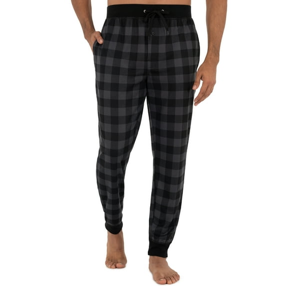 Fruit Of The Loom Men's Knit Waffle Jogger Lounge Pant