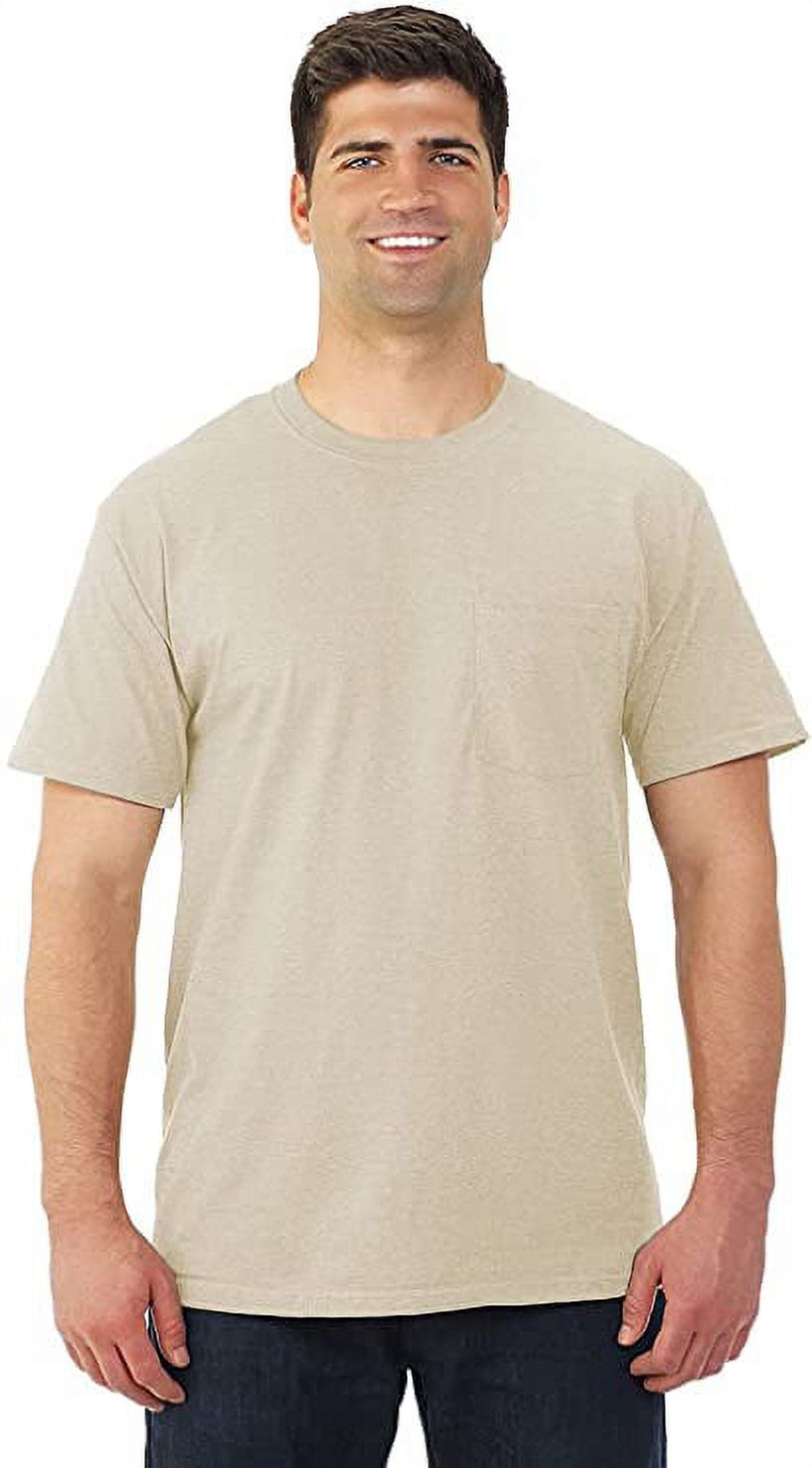 fruit of the loom platinum pocket t shirt men's
