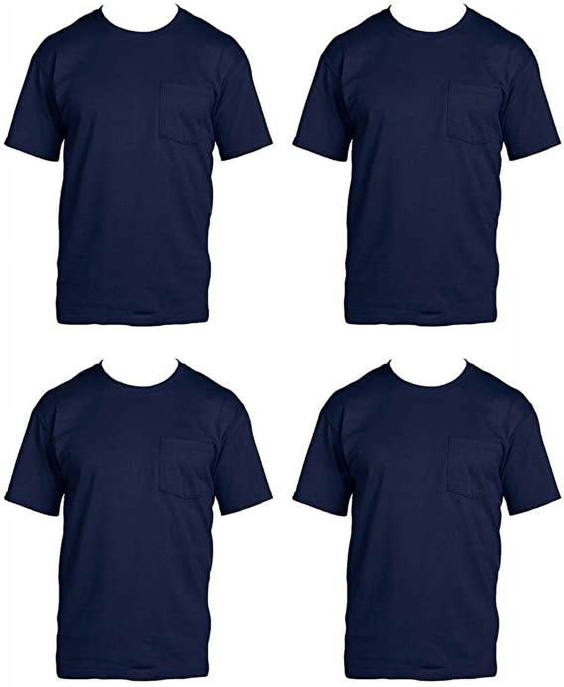 Fruit of the Loom Men's Pocket T-Shirt, Big Sizes 2XL-4XL, Cotton ...
