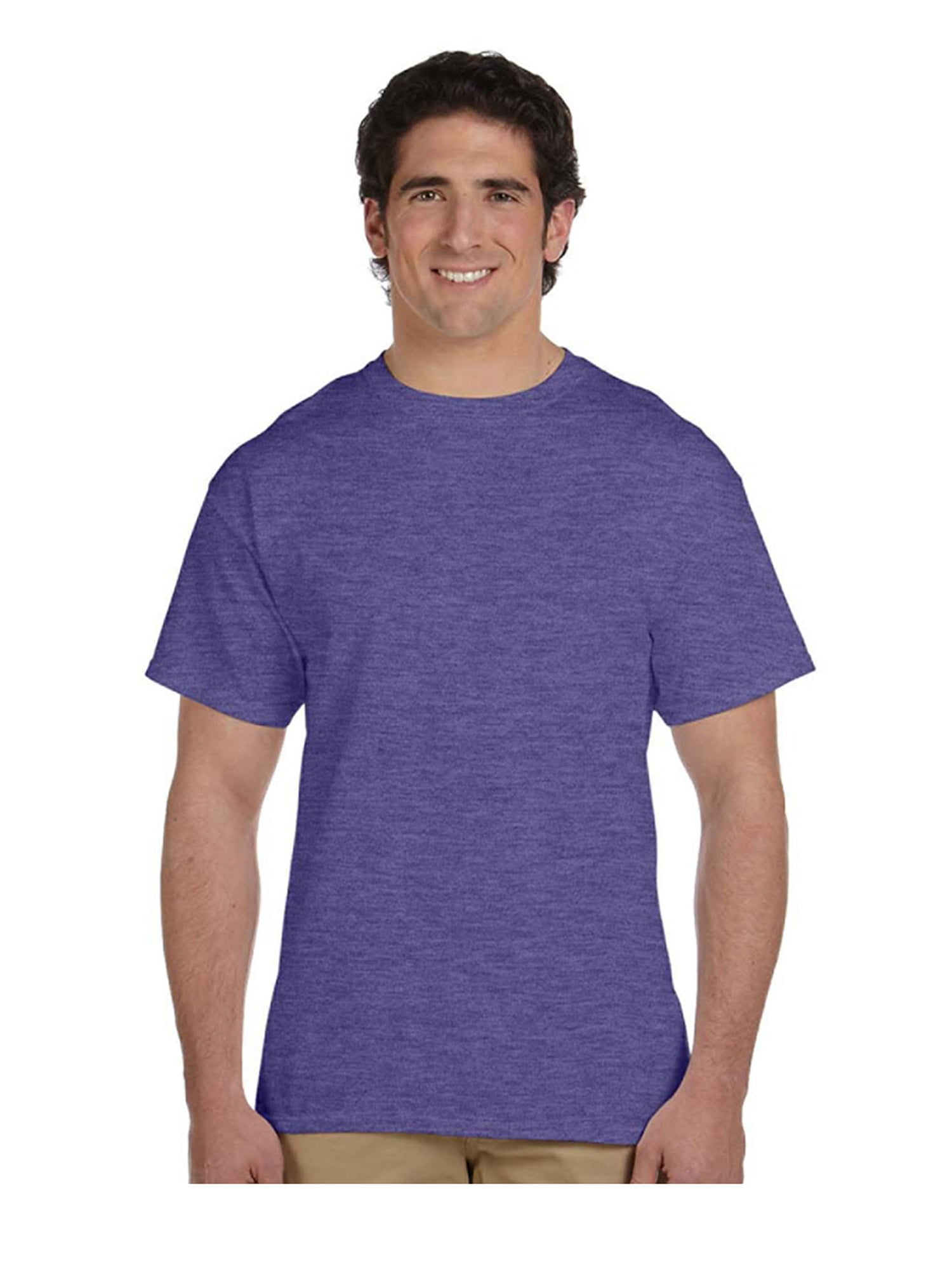 Fruit of The Loom Men's T-Shirt - Purple - L