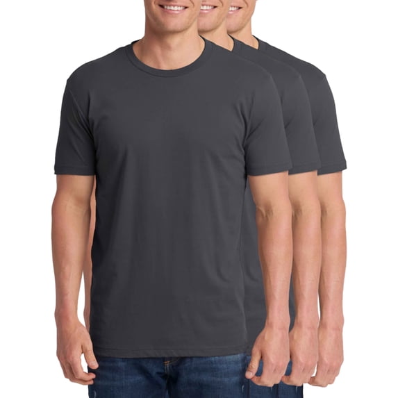 Fruit Of The Loom Men's Short Sleeve T-Shirts Multipack Regular Fit Knit Jersey Crewneck Irregular Tees Graphite 3-Pack Medium
