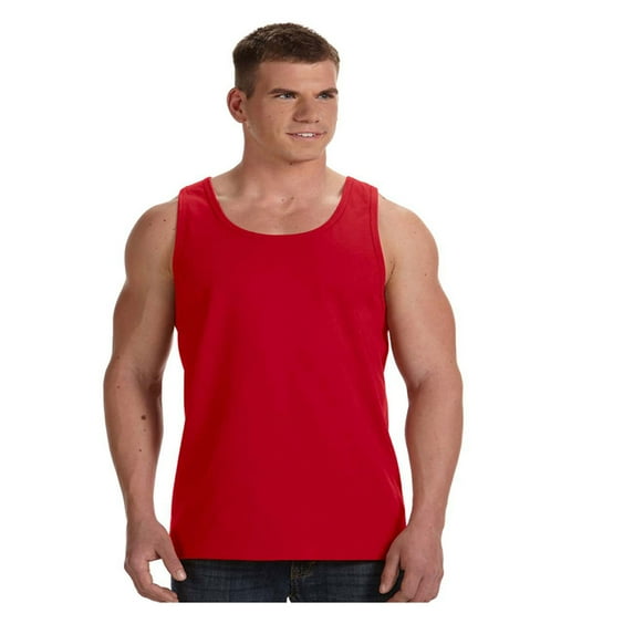 Fruit Of The Loom Men's Two Needle Hemmed Bottom Tank, Style 39TK