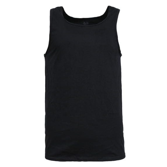 Fruit Of The Loom Men's Underwear Sleeveless Cotton Blend Tank Top Black M