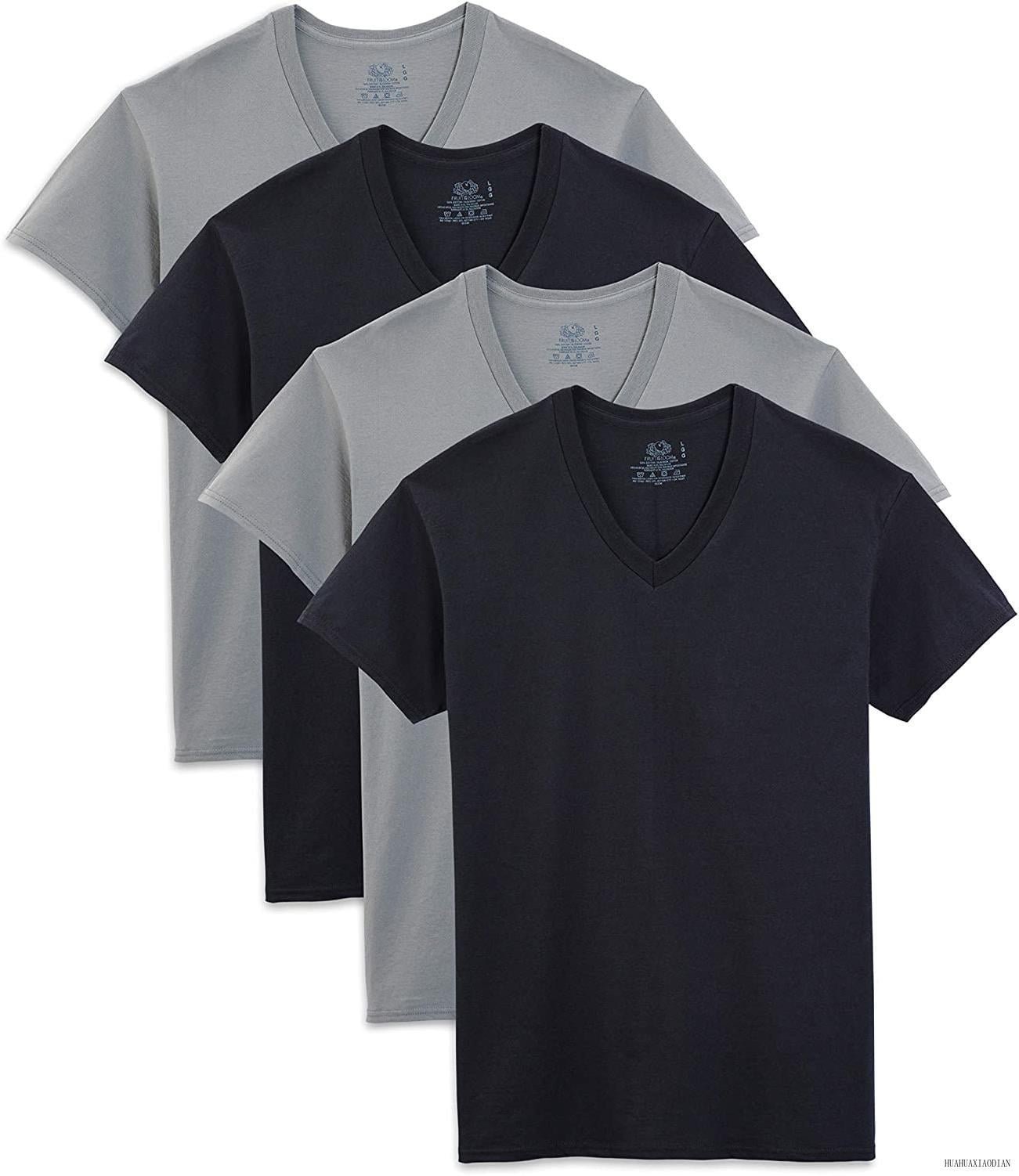 Fruit Of The Loom Men's V-Neck T-Shirt Multipack - Walmart.com