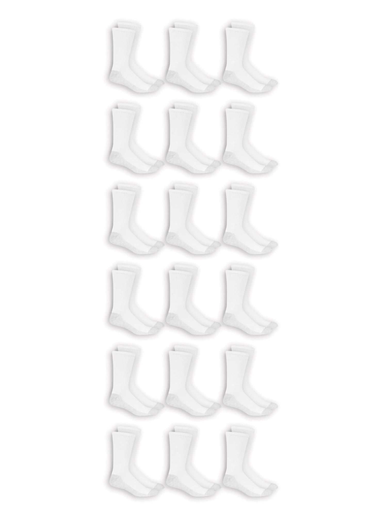 Fruit Of The Loom Mens 18 Pack Casual Crew Socks - Walmart.com