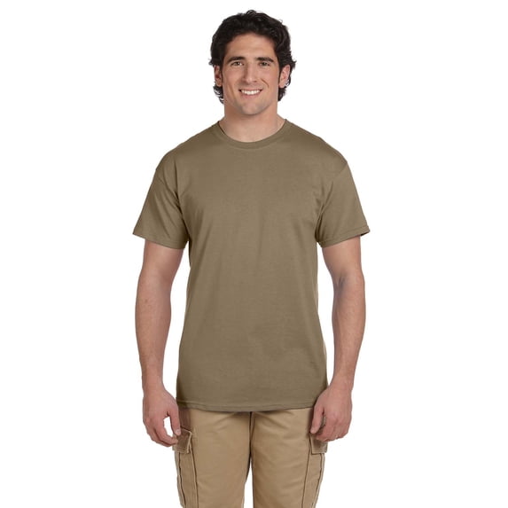 Fruit of the Loom 3931 HD Cotton 100% Cotton T-Shirt, Safari, 2X, Pack Of 8, Fruit of the Loom Mens T-Shirts