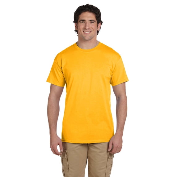 Fruit of the Loom 3931 HD Cotton 100% Cotton T-Shirt, Gold, M, Pack Of 8, Fruit of the Loom Mens T-Shirts