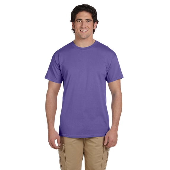 Fruit of the Loom 3931 HD Cotton 100% Cotton T-Shirt, Deep Purple, S, Pack Of 8, Fruit of the Loom Mens T-Shirts