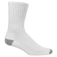 thumbnail image 1 of Fruit Of The Loom Mens 6 Pack Breathable Cotton Crew Socks, 6-12, White, 1 of 2