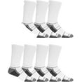 thumbnail image 1 of Fruit Of The Loom Mens 7 Pack Breathable Crew Socks, 6-12, Black, 1 of 1