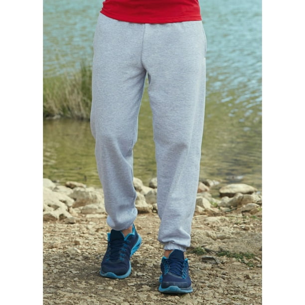 Fruit Of The Loom Mens Elasticated Cuff Jog Pants/Jogging Bottoms