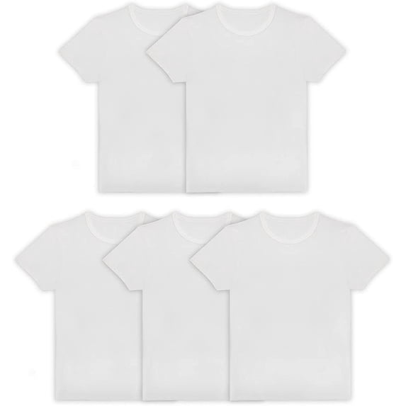 Fruit Of The Loom Mens Essentials 5 Pack Pure Comfort Crewneck Tees