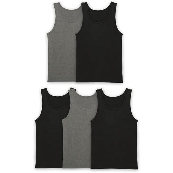 Fruit Of The Loom Mens Essentials 5-Pack Pure Comfort Tanks