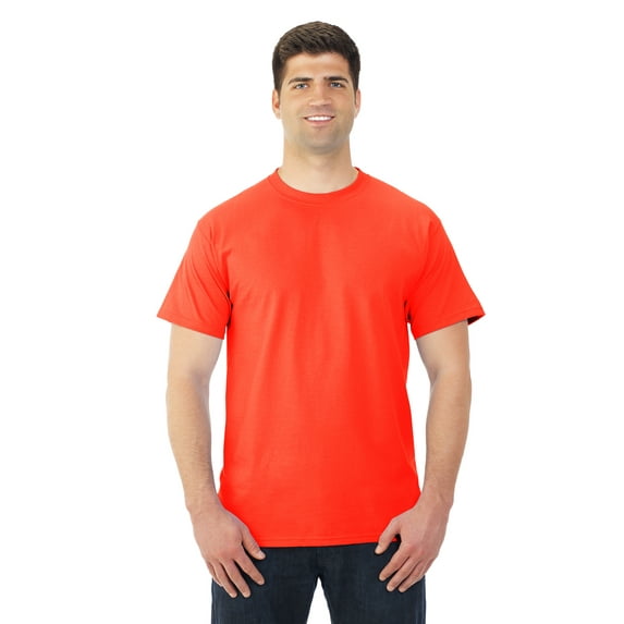 Fruit Of The Loom Mens Lofteez HD Short-Sleeve T-Shirt, L, Burnt Orange